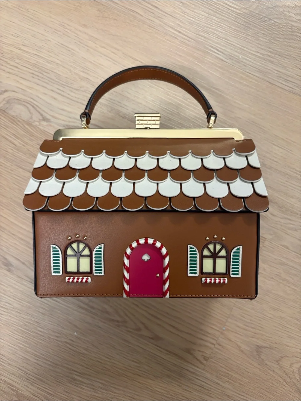 Kate Spade Gingerbread House Novelty Purse